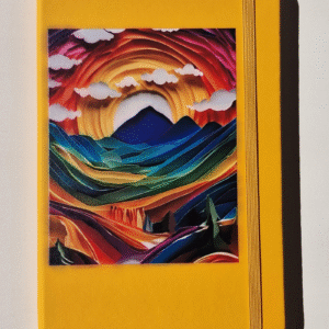 Yellow personalized and colourful notebook