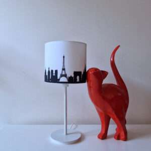 Lampshade with New York and Paris